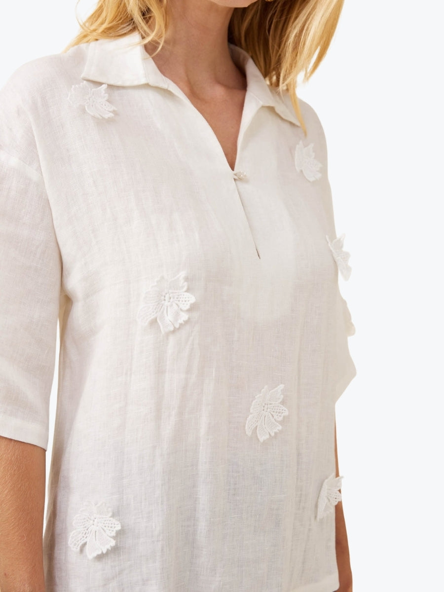Isle of Mine Anita Shirt | White