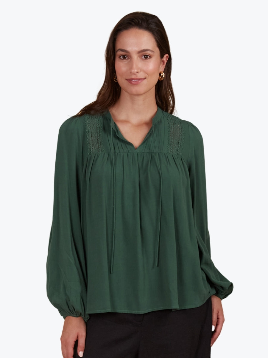 Isle of Mine Aphrodite Blouse in Pine