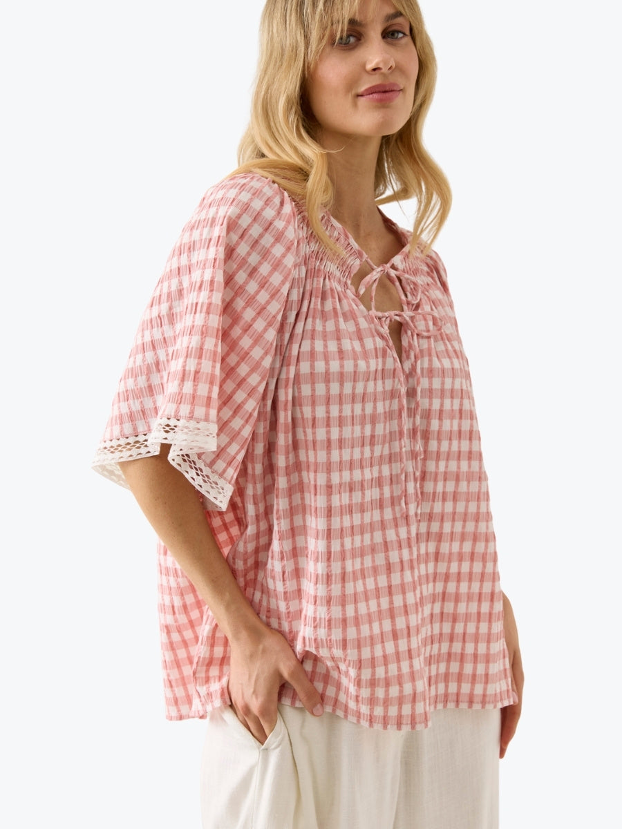 Isle of Mine Esther Shirred Top