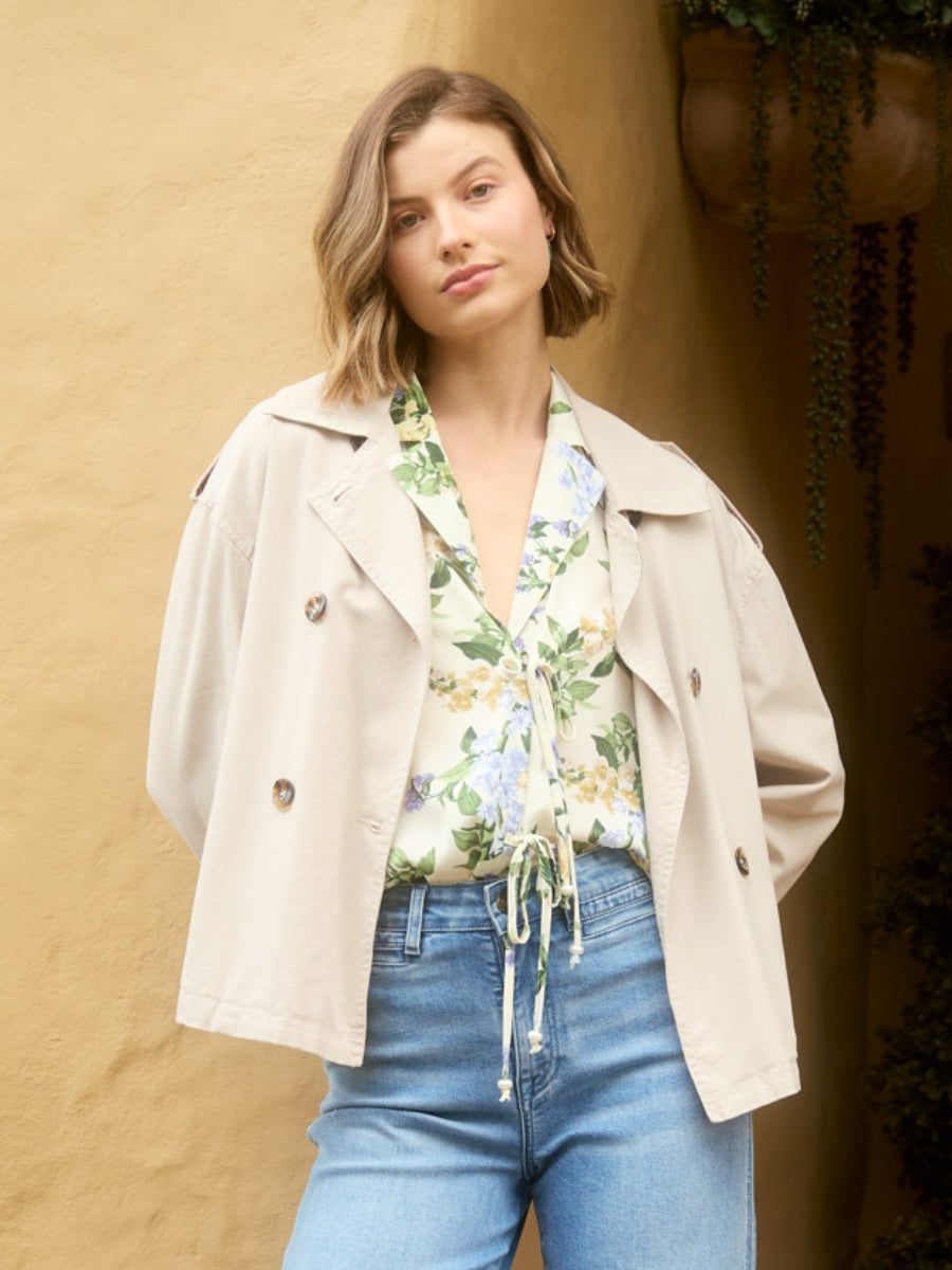 Isle of Mine Freya Crop Trench in Canvas