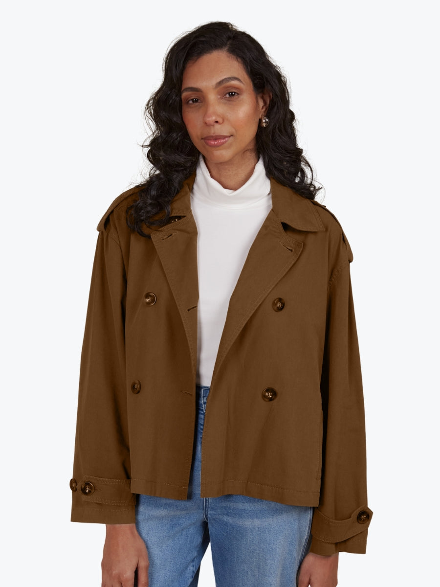 Isle of Mine Freya Crop Trench in Toffee