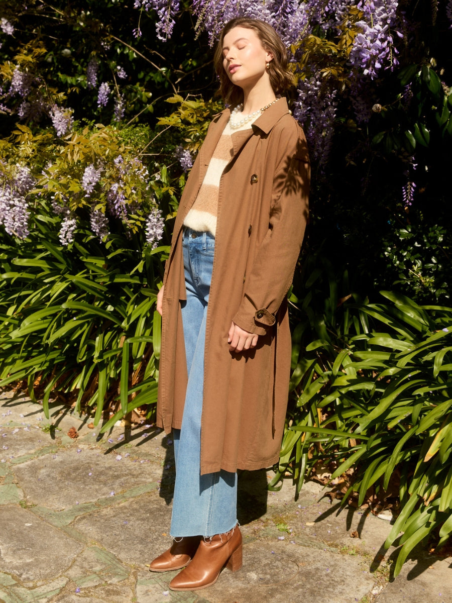 Isle of Mine Freya Trench Coat in Toffee