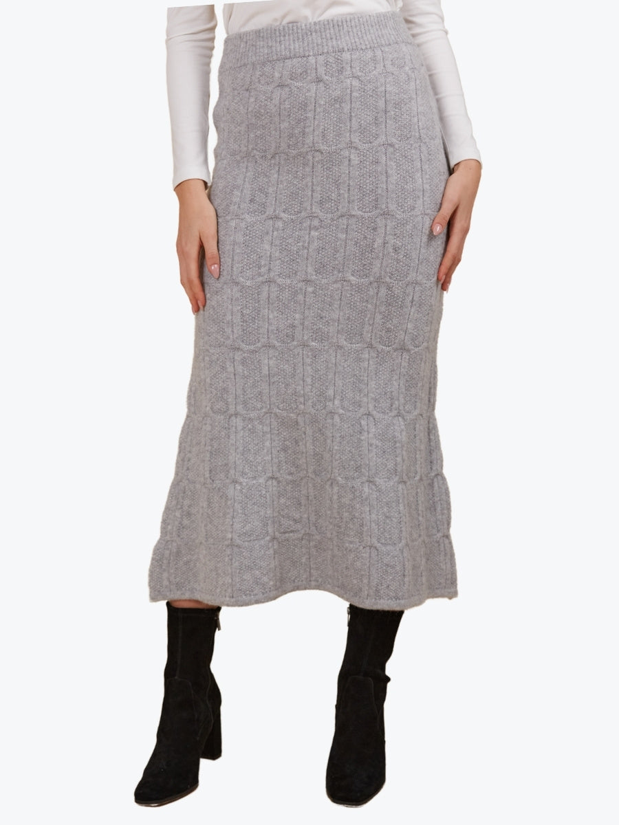Isle of Mine Hera Knit Skirt in Marle