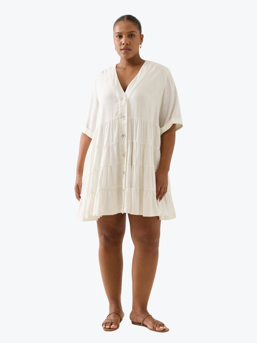 Isle of Mine Ingrid Button Dress in Lotus