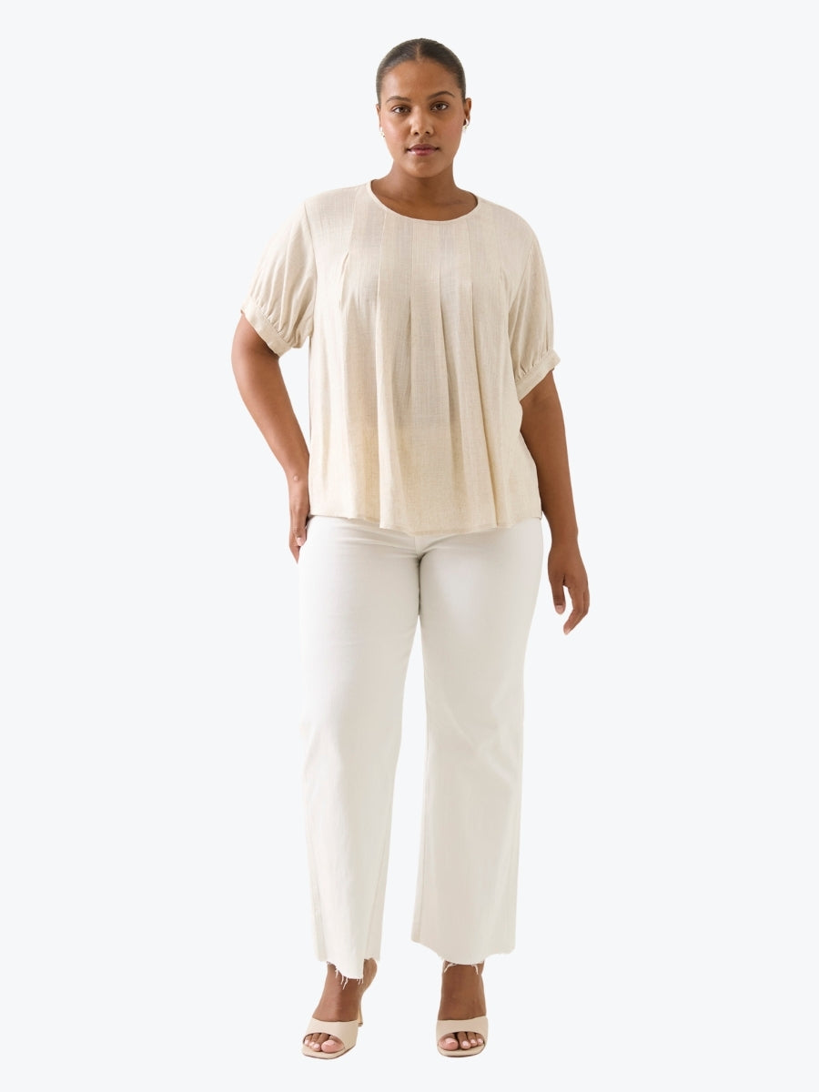 Isle of Mine Ingrid Pleat Top