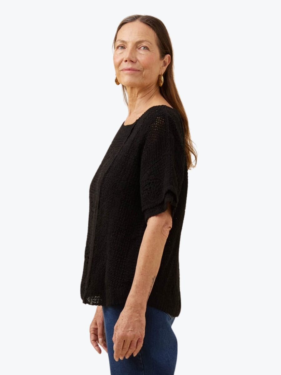 Isle of Mine Maggie Crochet Top | Black