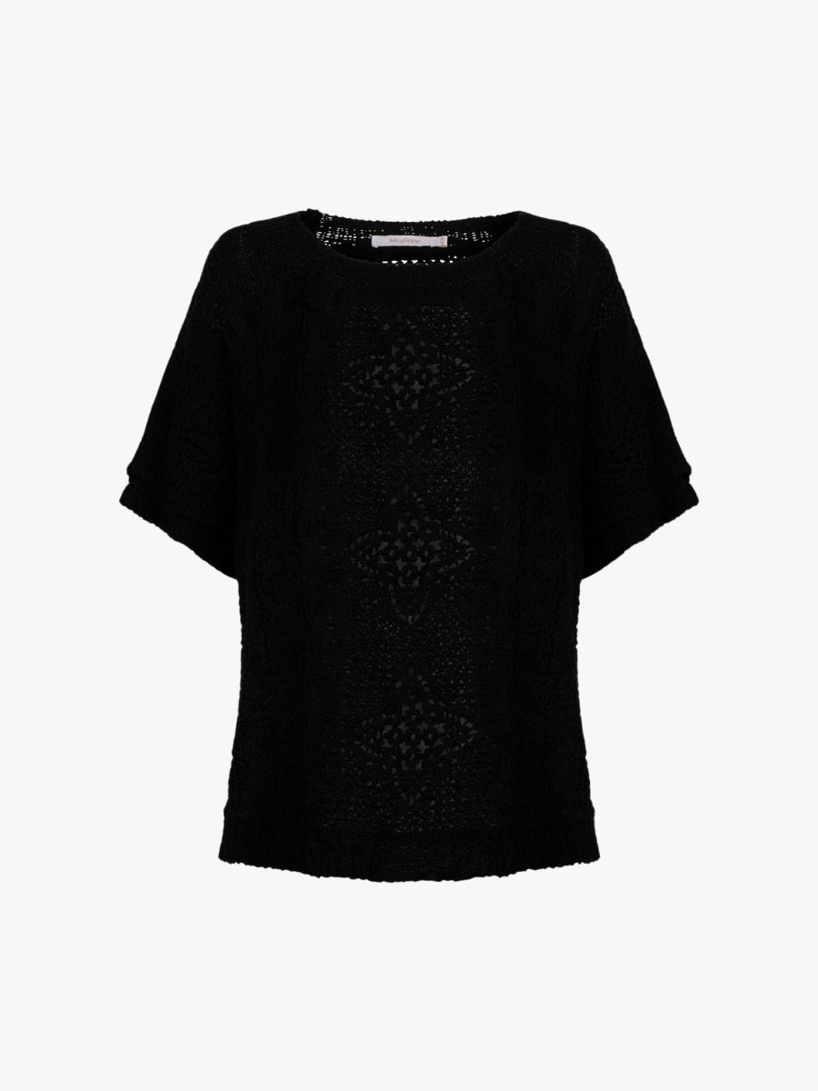 Isle of Mine Maggie Crochet Top | Black