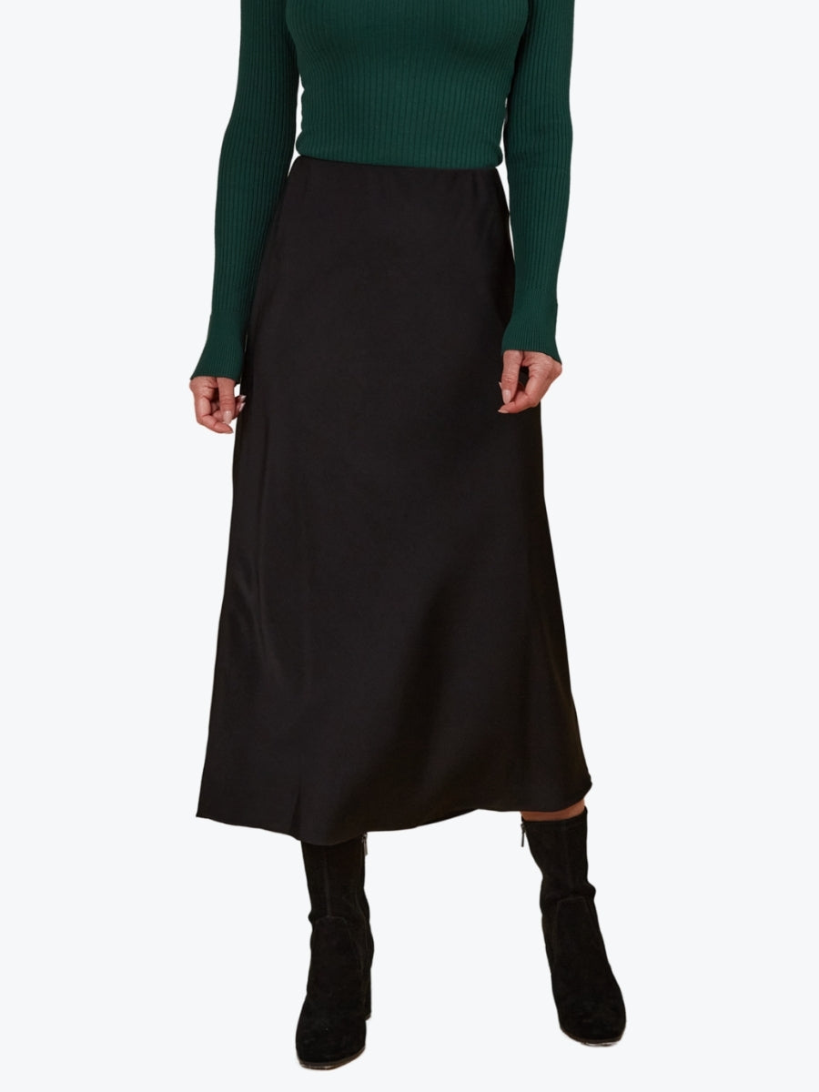 Isle of Mine Maia Midi Skirt in Onyx
