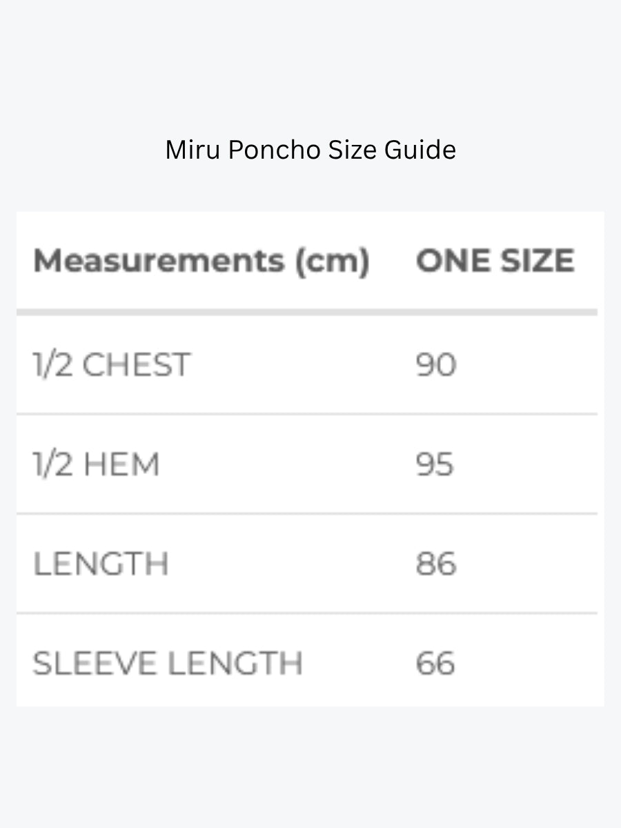 Isle of Mine Miru Poncho | Chocolate