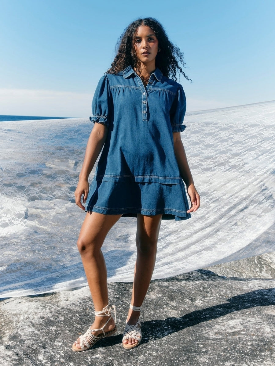 Isle of Mine Preston Shirt Dress | Deep Blue