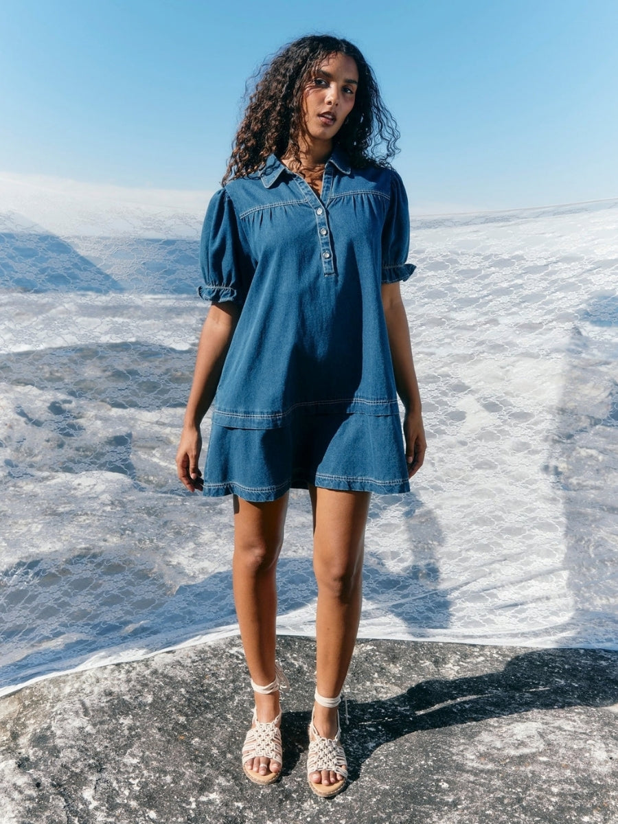 Isle of Mine Preston Shirt Dress | Deep Blue