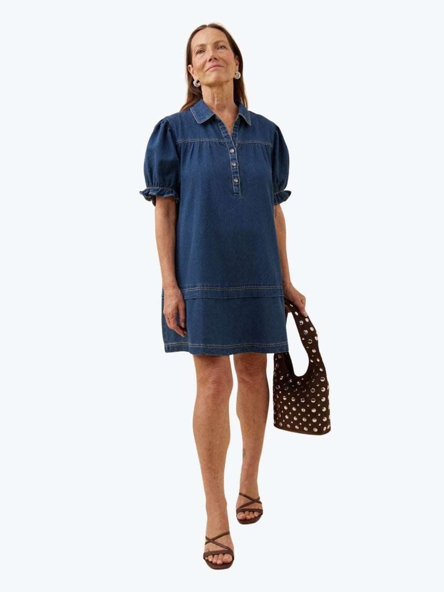 Isle of Mine Preston Shirt Dress | Deep Blue
