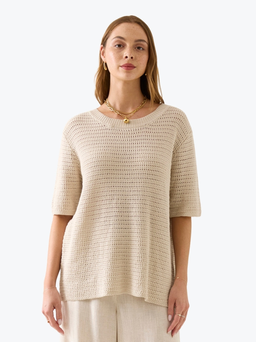Isle of Mine Sylvie Knit Tshirt in Canvas
