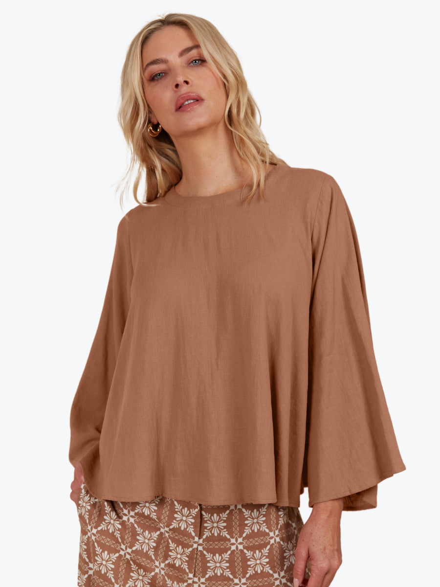 Isle of Mine Venus Top in Toffee