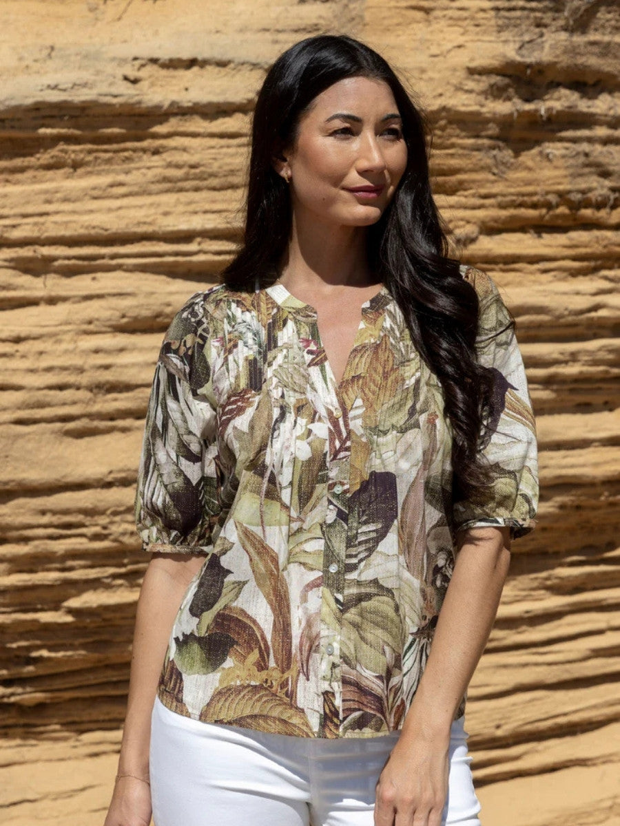 Jump Balmy Tropics Top in Multi