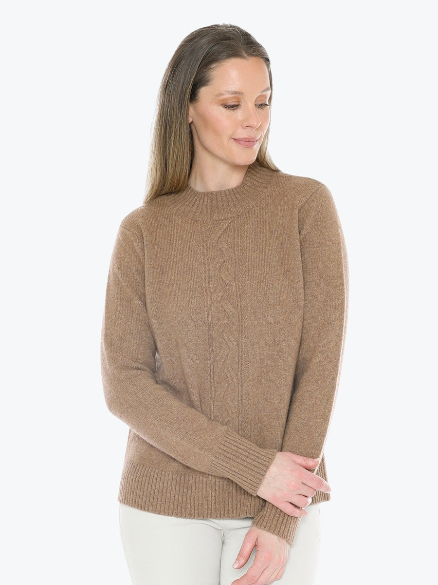 Jump Centre Cable Pullover in Walnut