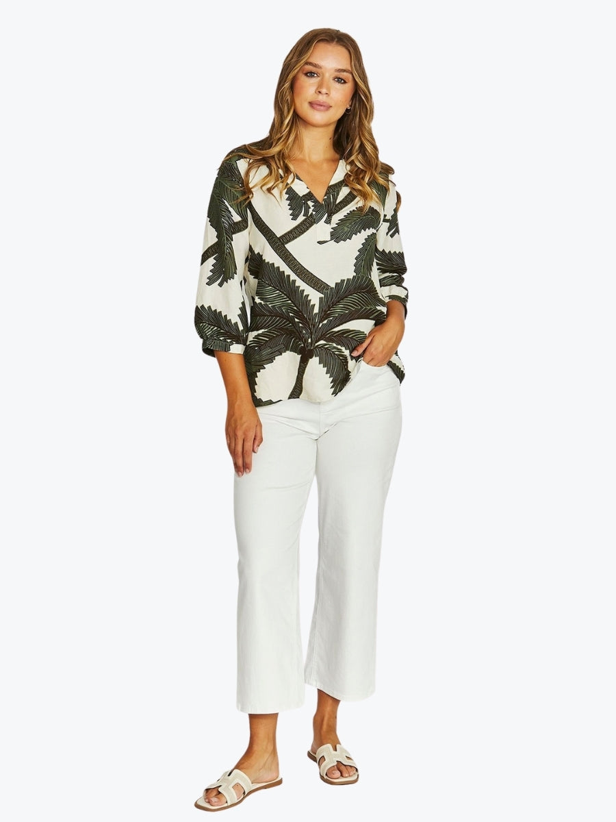 Jump Copacabana V Neck Top | Multi