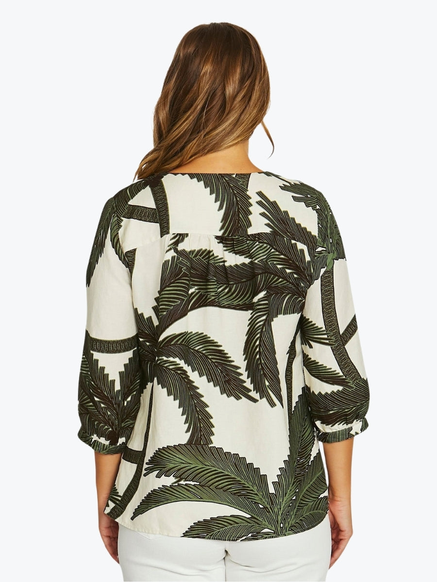 Jump Copacabana V Neck Top | Multi
