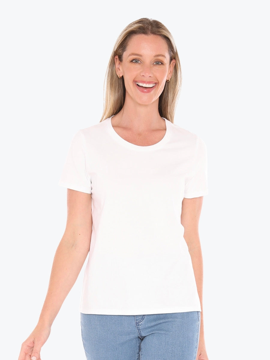 Jump Core Short Sleeve Tee in White