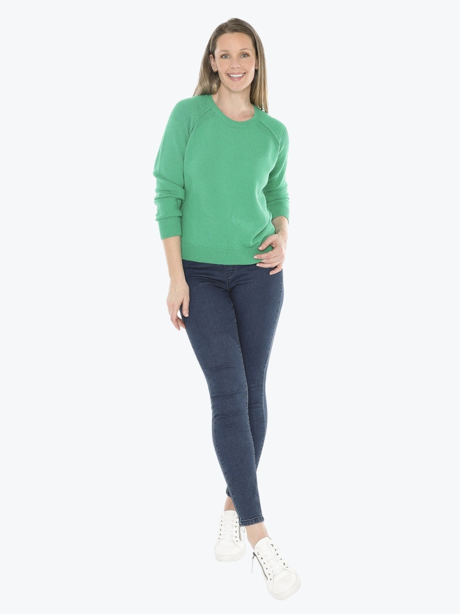 Jump Detail Raglan Pullover