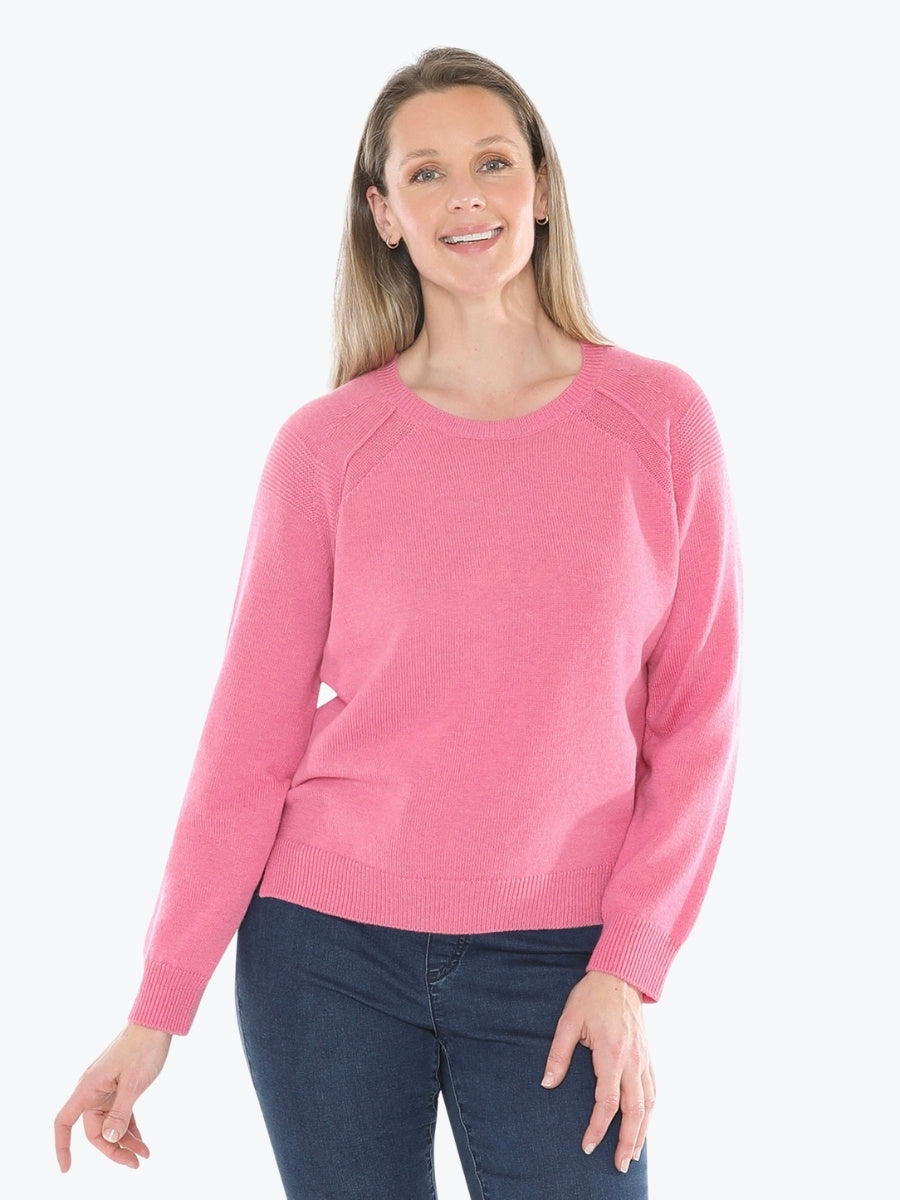 Jump Detail Raglan Pullover