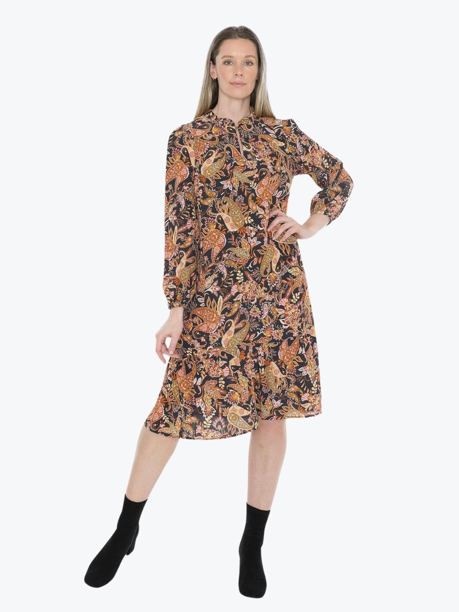 Jump Folklore Paisley Dress in Multi
