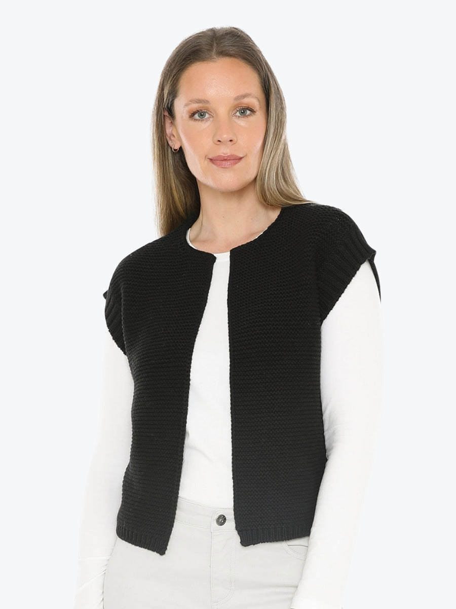 Jump Knit Gilet in Black