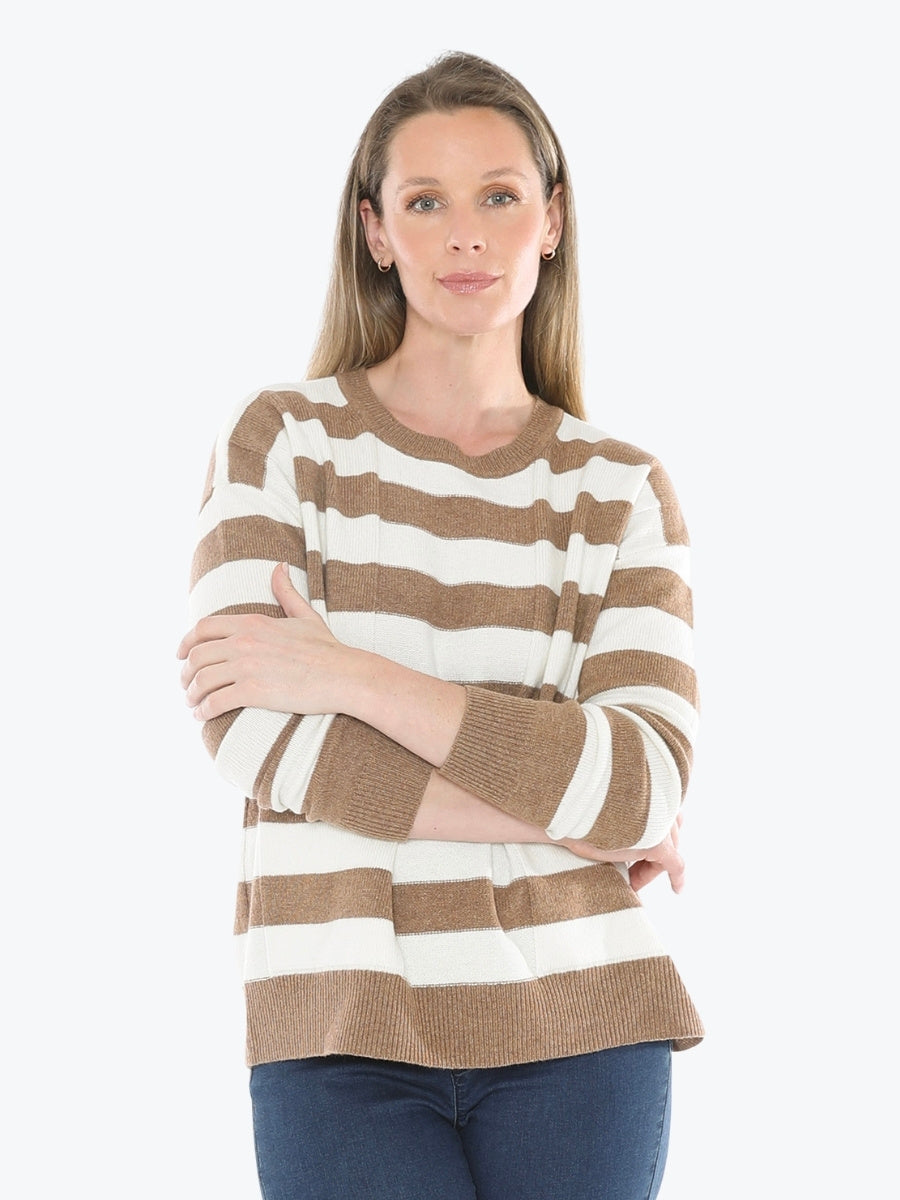 Jump Panel Stripe Pullover