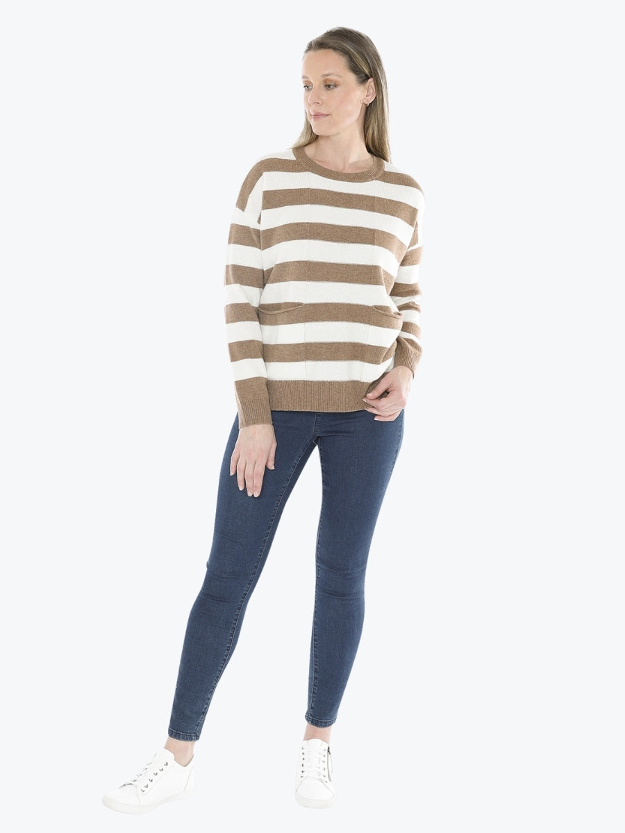 Jump Panel Stripe Pullover