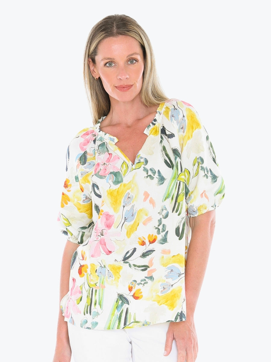 Jump Wildflower Top in Ivory