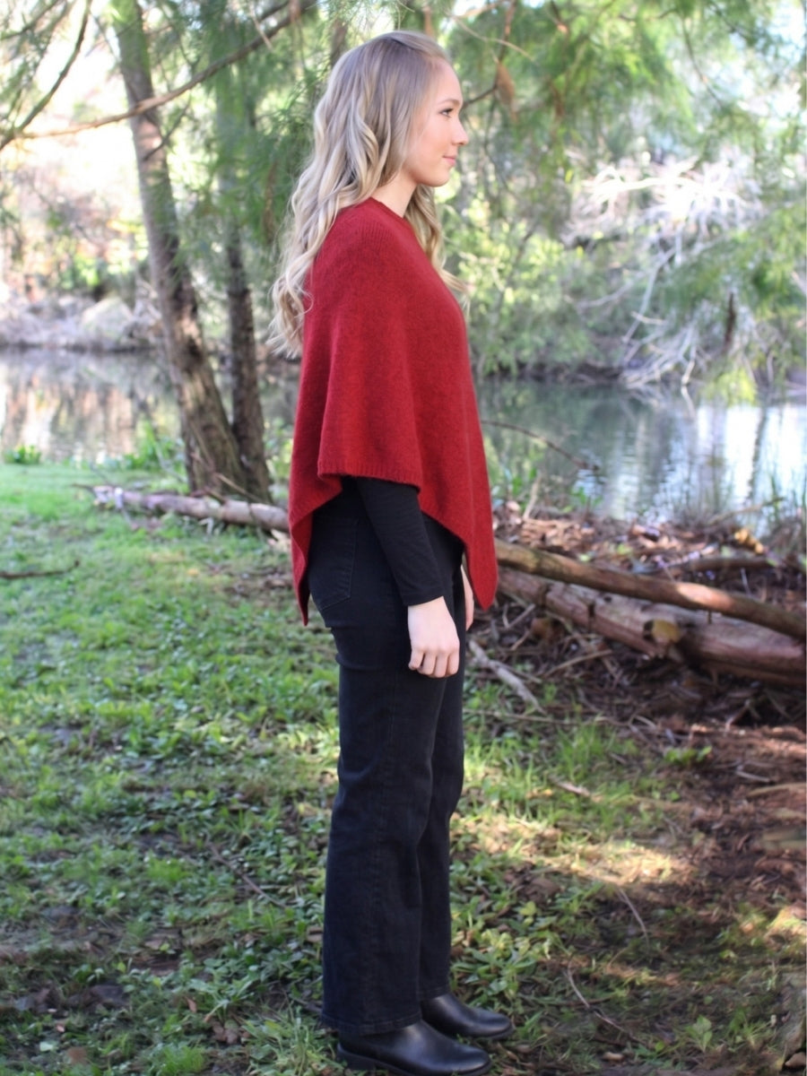 Lothlorian Plain Poncho | Red