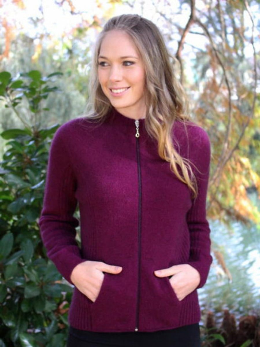 Lothlorian Rib Pocket Jacket 9975 in Berry