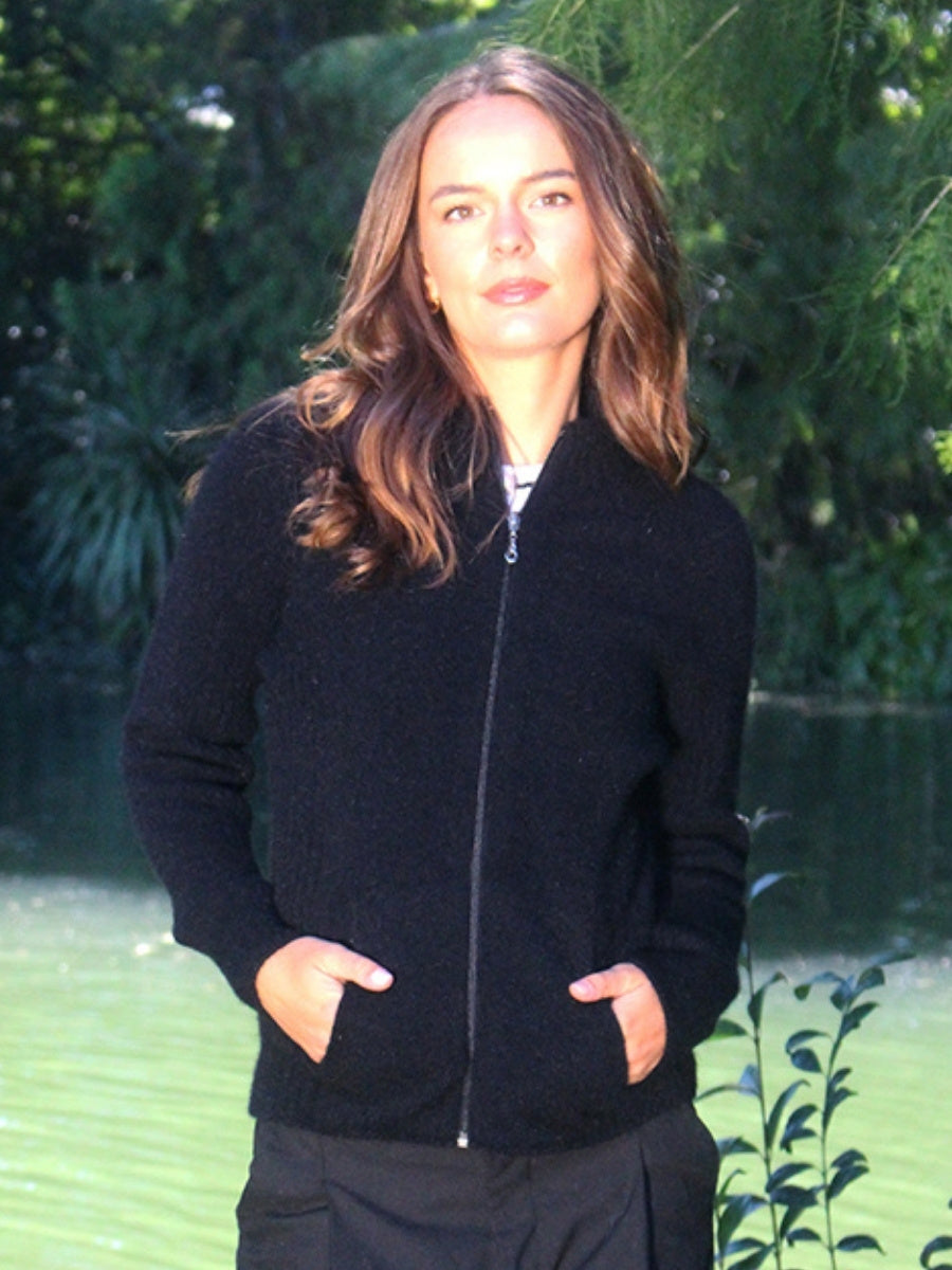 Lothlorian Rib Pocket Jacket in Black