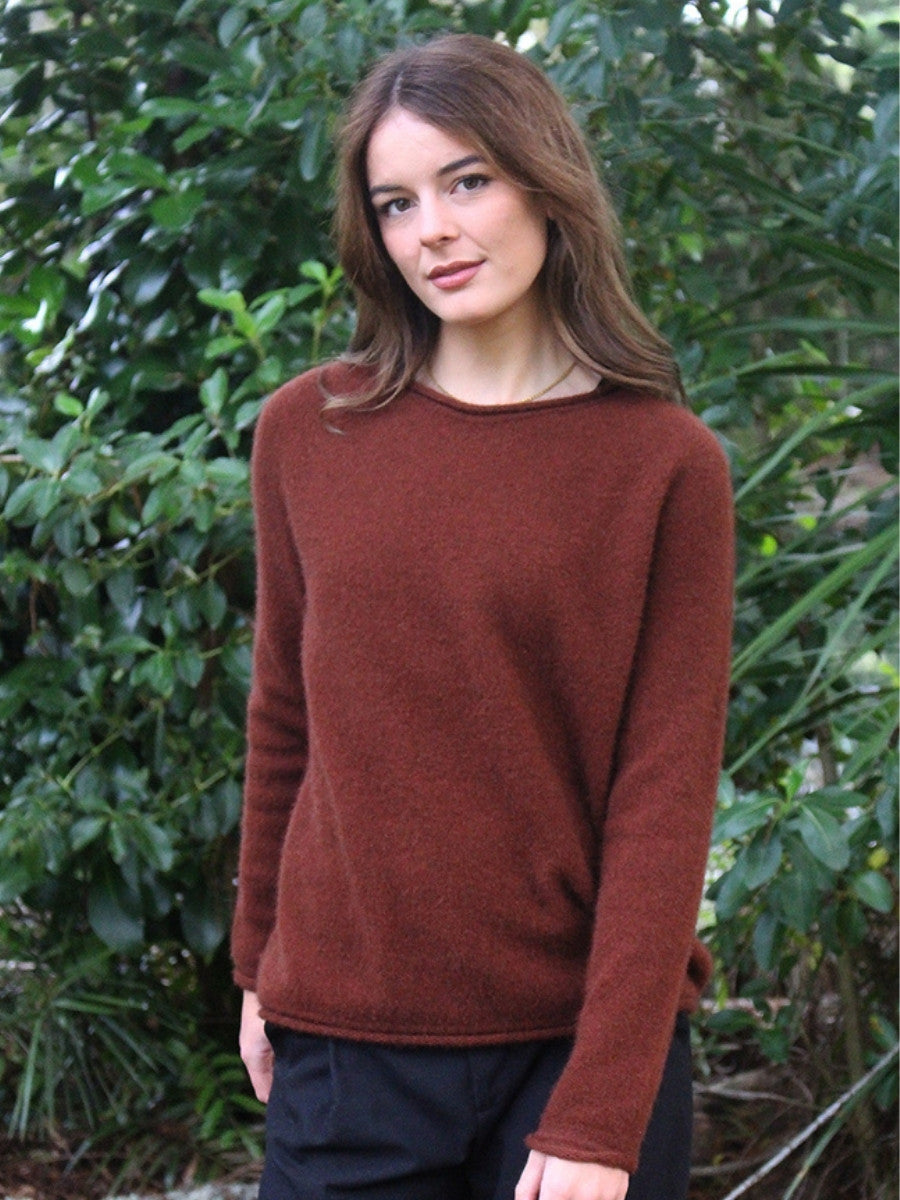 Lothlorian Scroll Jumper in Russet