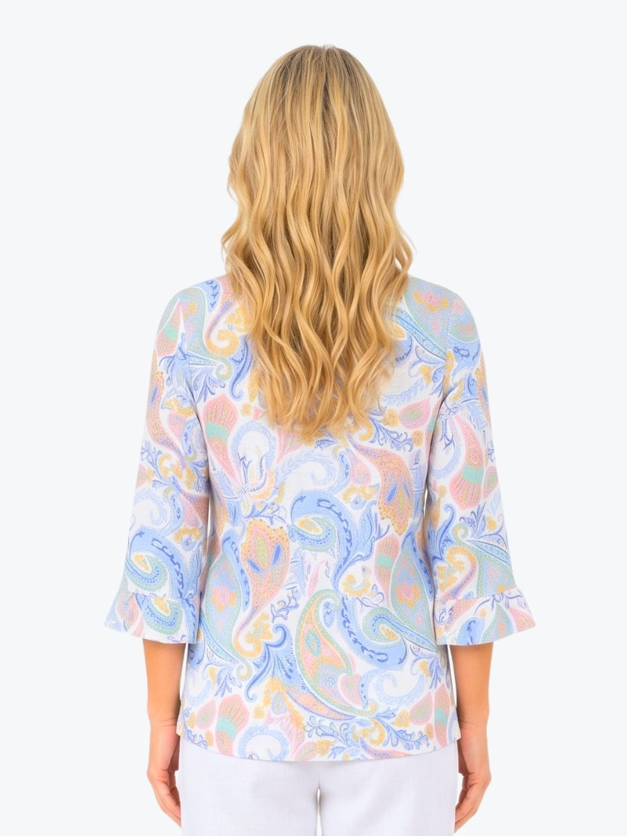 Maglia Fiesta Frill Top | Fiesta Paisley