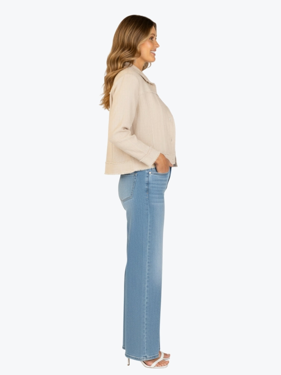 Maglia Lux Abbie Trim Linen Jacket