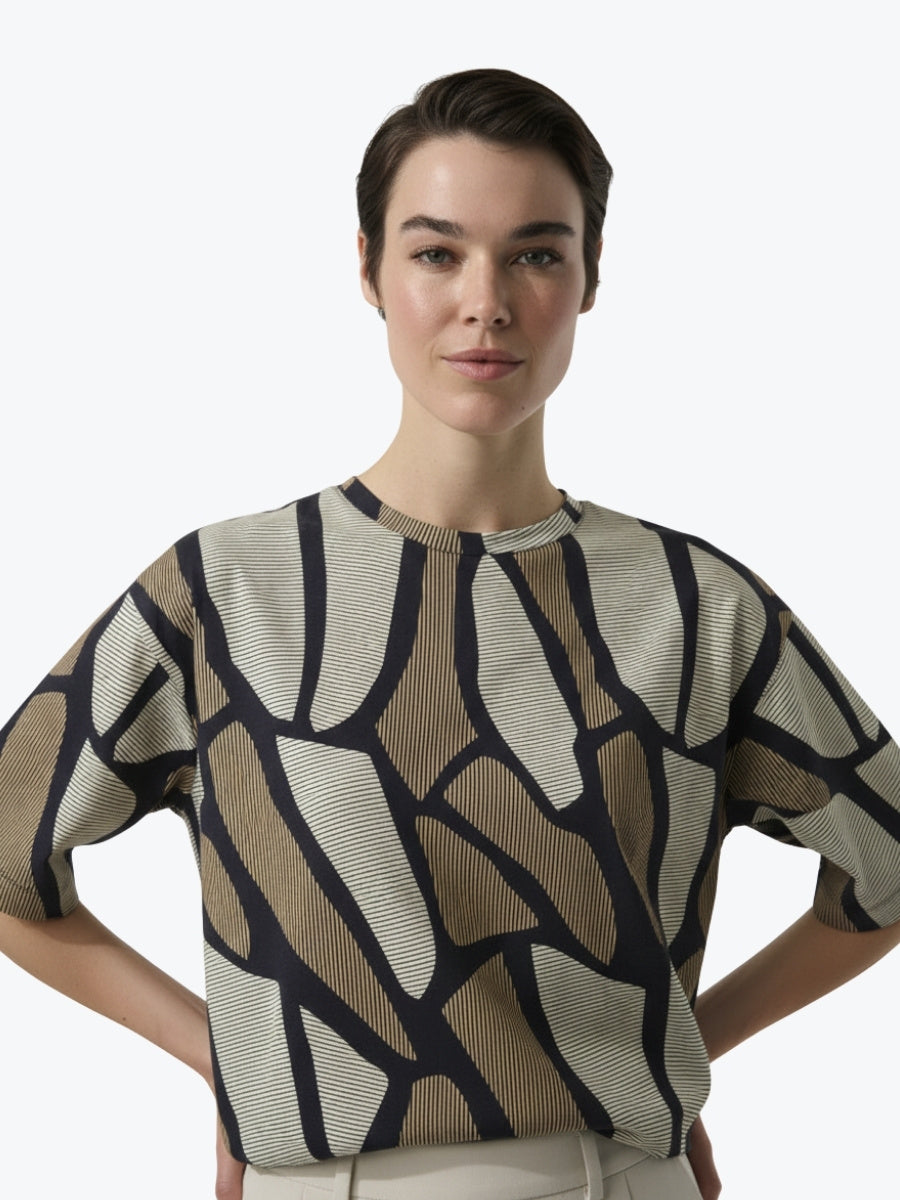 Marco Polo Bedrock Tee in Golden Bedrock