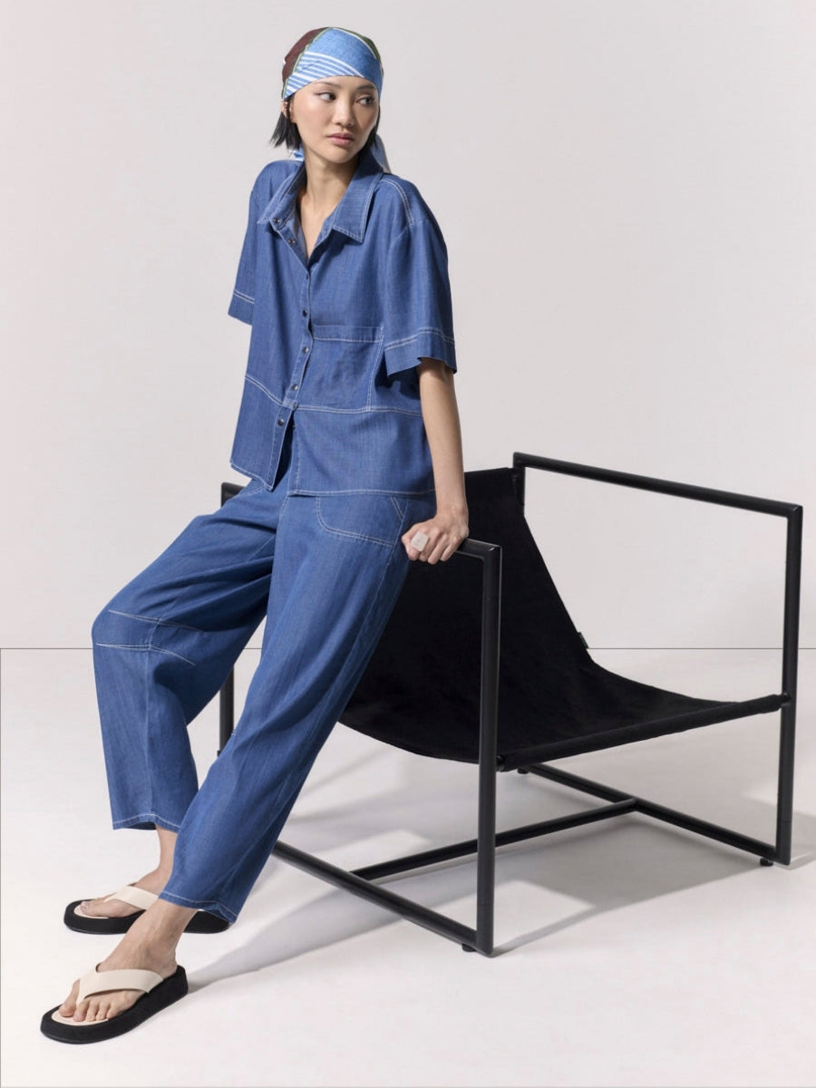 Marco Polo Daydrift Denim Shirt | Light Denim