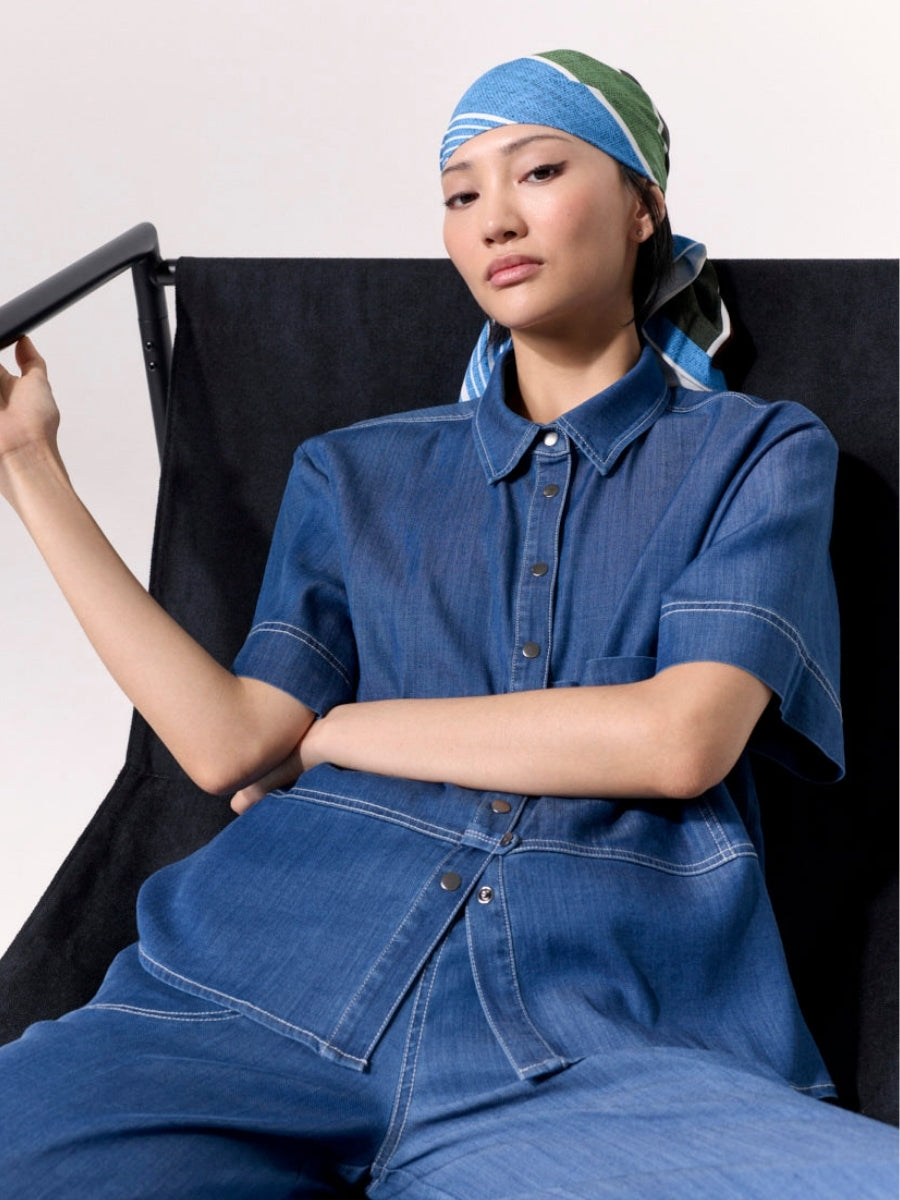 Marco Polo Daydrift Denim Shirt | Light Denim