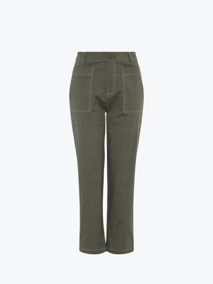 Marco Polo Essential Slim Leg Pant | Khaki