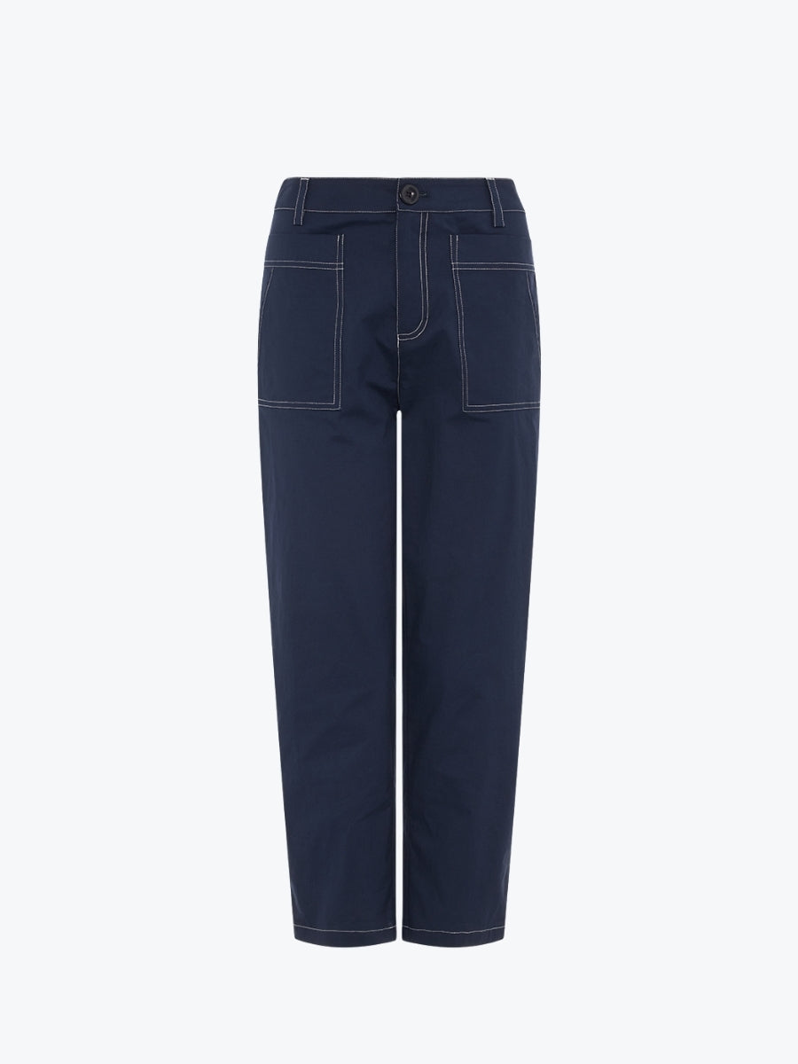 Marco Polo Essential Slim Leg Pant | Navy