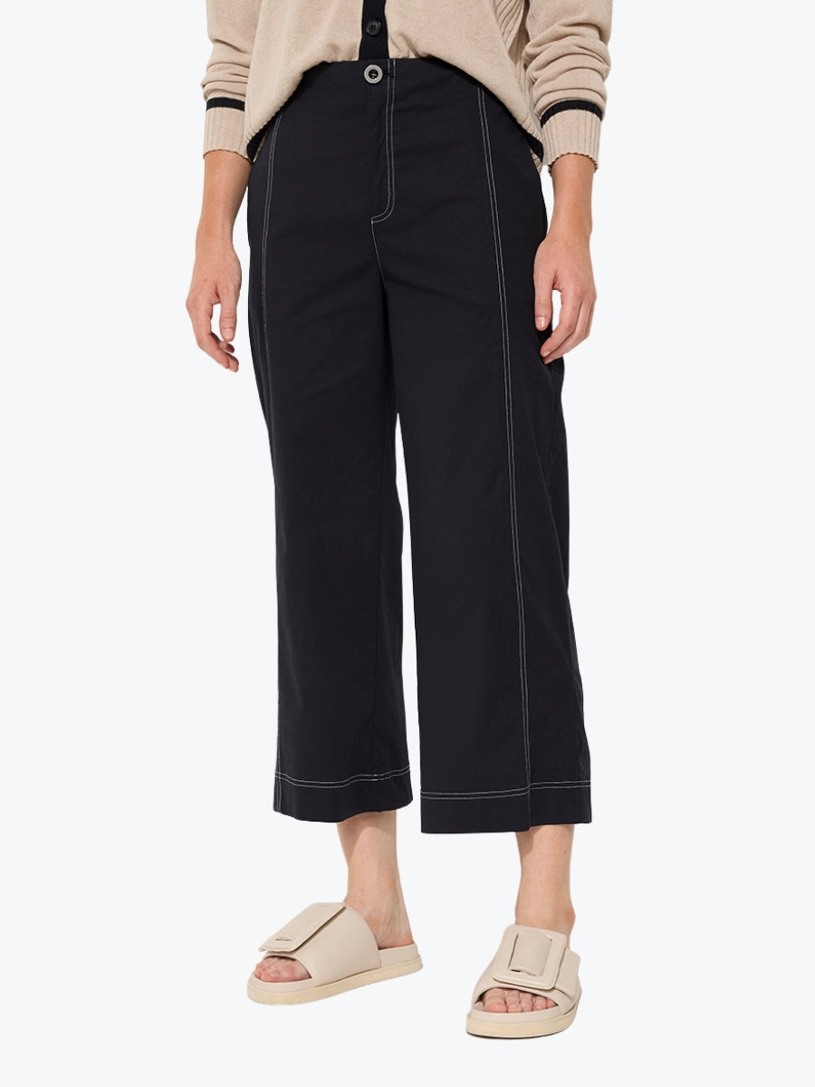 Marco Polo Essential Wide Leg Pant in Black