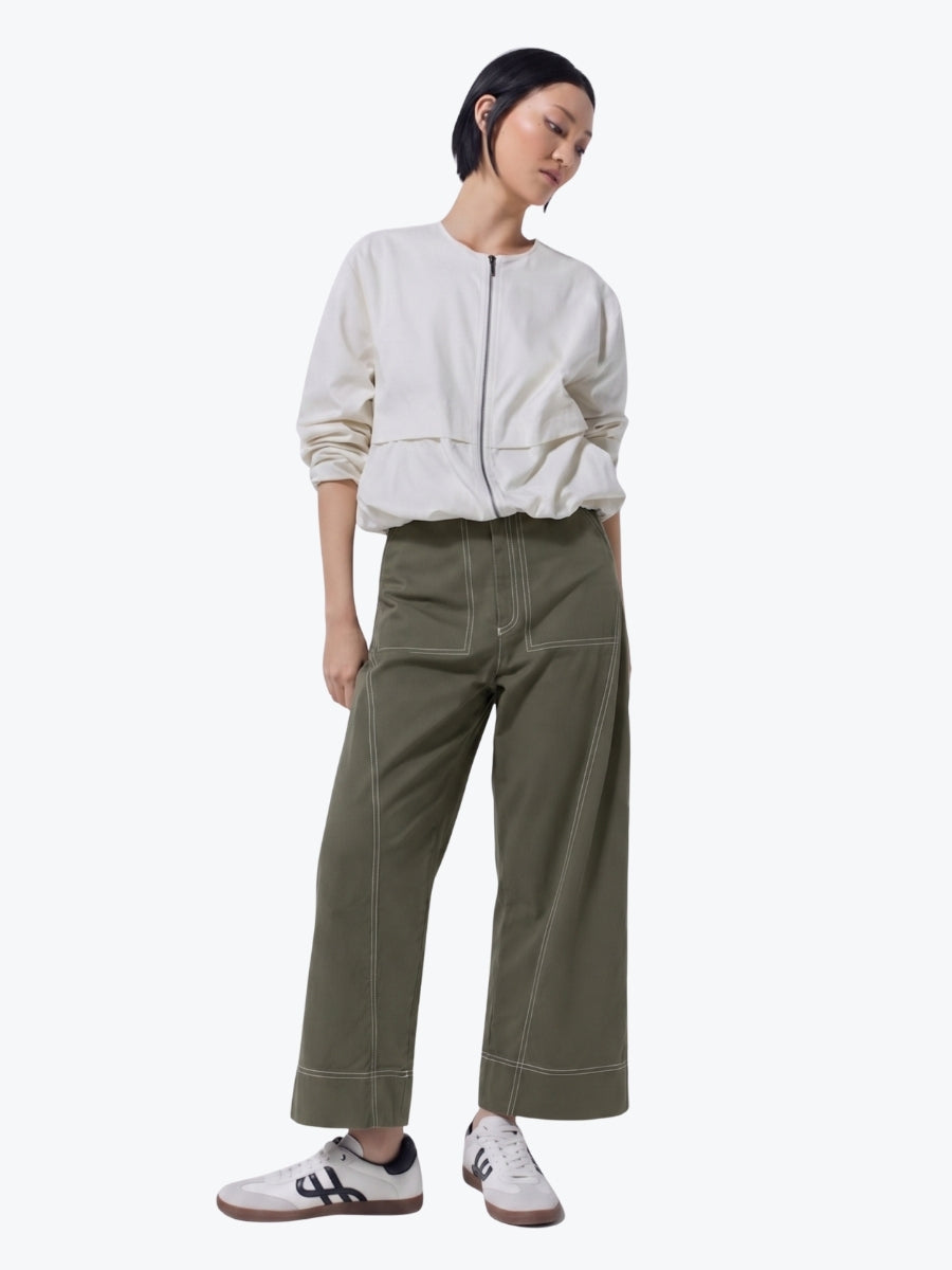 Marco Polo Essential Wide Leg Pant | Khaki