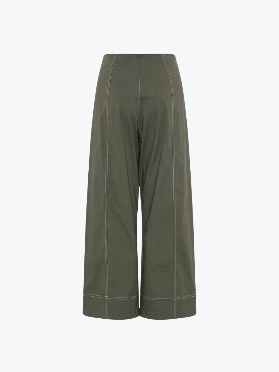 Marco Polo Essential Wide Leg Pant | Khaki