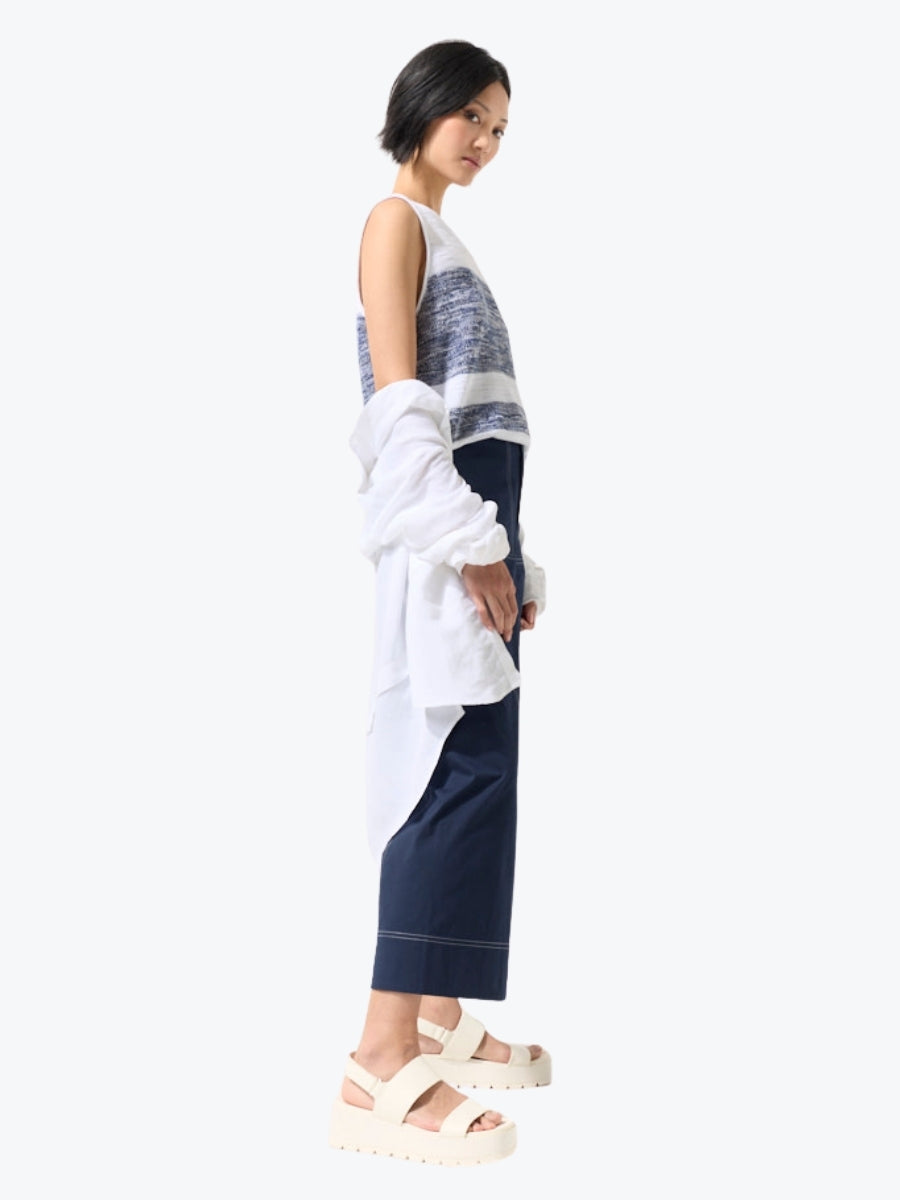 Marco Polo Essential Wide Leg Pant | Navy