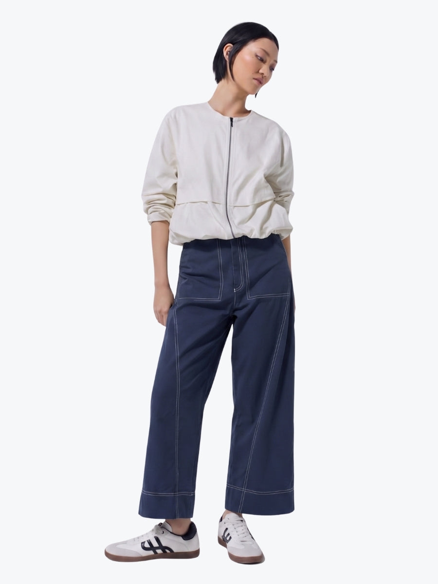 Marco Polo Essential Wide Leg Pant | Navy