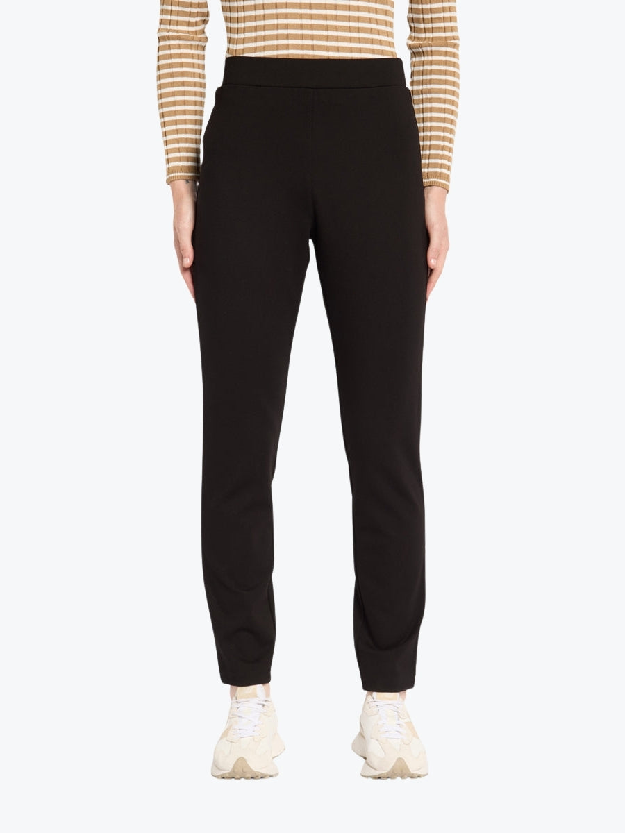Marco Polo Full Length Pull On Ponte Pant in Black