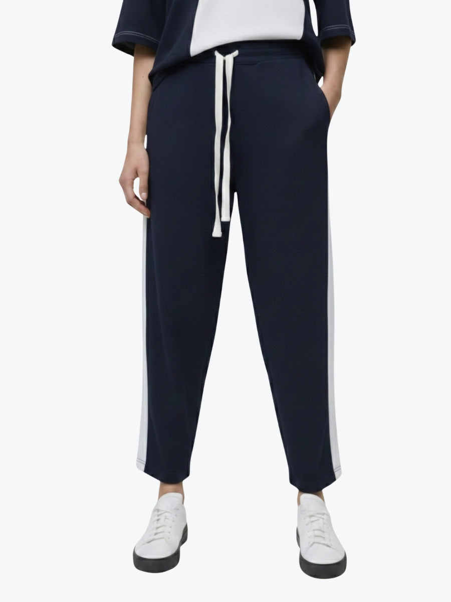 Marco Polo Side Stripe Ponte Jogger | Navy
