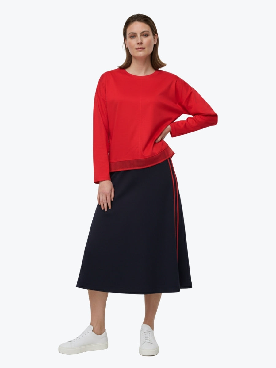 Marco Polo Spliced Mesh Tee | Berry