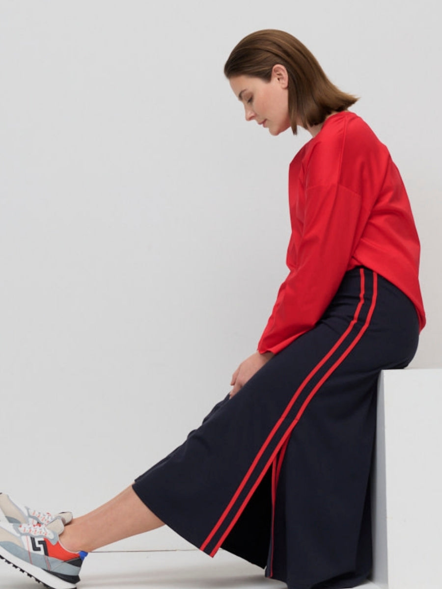 Marco Polo Spliced Mesh Tee | Berry